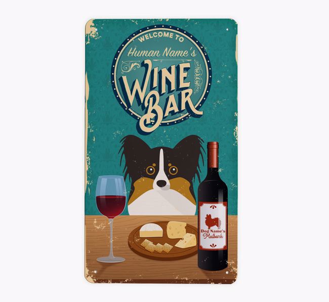 Wine Bar: Personalized {breedFullName} Metal Sign